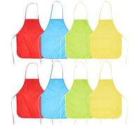 THE TWIDDLERS - 24 Kids Waterproof Aprons, Adjustable & Washable for Cooking, Baking, Painting & Crafts, Ages 3-7 Children's Apron in Assorted Colours