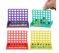 THE TWIDDLERS 24 Mini Four In A Row Games, Party Bag Fillers for Kids | 4 Assorted Colours, Birthday Gifts, Connect Challenge, Pass the Parcel Prizes, Wedding Favours