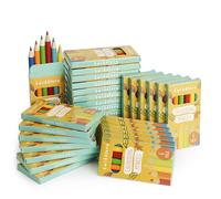 THE TWIDDLERS 30 Boxes of Mini Colouring Pencils - 6 Per Box, 180 Total - Easy Grip Round Barrel, 9cm Length, Multipack Party Bag Fillers for Kids Birthdays, Classroom Class Gifts