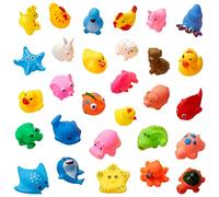 THE TWIDDLERS 30 Pack Animal Bath Toys Set - Floating Ocean & Farm Animals, Fun Squirty Toys for Bath Time for Toddlers & Babies