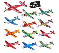THE TWIDDLERS 48 Flying Glider Planes, Foam Aeroplanes for Kids