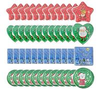 THE TWIDDLERS 48 Pack Mini Christmas Maze Puzzles for Kids, Assorted Festive Brain Teaser Games, Santa Reindeer Designs, Handheld Fidget Toys for Stocking Fillers, Party Bag Favours Cracker Inserts