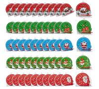 THE TWIDDLERS - 50 Mini Christmas Pinball Toy Games, 6cm - Assorted Festive Designs for Kids, Christmas Crackers, Stocking Party Gift Bag Fillers and Favours