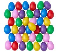 THE TWIDDLERS 80 Plastic Musical Egg Shakers Age 3+, Maracas Instruments Party Easter Basket Fillers for Kids - Percussion Eggs, 4 Assorted Colours