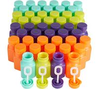 THE TWIDDLERS - 96 Mini Party Bubble Solution Bottles Age 3+ with Wands, Bubbles for Kids Party Favours and Goody Bag Fillers, Birthdays, Weddings - 17ml