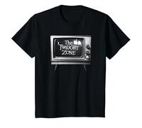 The Twilight Zone 1959 Television Set Retro TV Show T-Shirt, Youth, Black, Medium