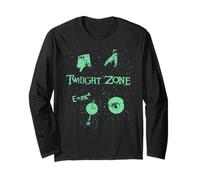 The Twilight Zone Floating Intro Icons in Space TV Show Long Sleeve T-Shirt