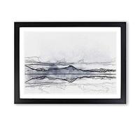 The Twin Lakes in Colorado in Abstract Framed Print | A2 Black Framed Wall Art | Ready to Hang | Abstract Fantasy Picture | Living Room Bedroom Lounge Office