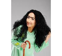 The Twits Mrs Twit Style Curly Black Messy Wig