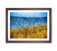The Two Forests Painting Modern Art Framed Print | A2 Walnut Framed Wall Art | Ready to Hang | Modern Historical Picture | Living Room Bedroom Lounge Office