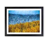 The Two Forests Painting Modern Art Framed Print | A3 Black Framed Wall Art | Ready to Hang | Modern Historical Picture | Living Room Bedroom Lounge Office