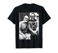 The Two Ronnies Comedians Ronnie Barker & Ronnie Corbett T-Shirt, Men, Black, 4X-Large