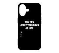 The two unwritten rules of life sarcastic funny saying Case for iPhone 17