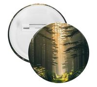 The Tyndall Effect Badge Metal Round Pins, Lightweight Brooch for Backpack, Fashion Button Pins Badge for Shirts, Jackets, Shawl Coat, Unisex, 20PCS, Tinplate, metal round pins