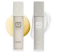 The U Beauty Duo - Resurfacing Compound & SUPER Hydrator Set - Vitamin C & E, Retinol, Hyaluronic Acid - Moisturizing Face Serum Duo for Smooth, Hydrated and Softer Skin, Set of 2 1.7 fl oz