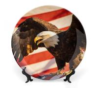The U.S. Bald Eagle1 Ceramic Decorative Plate 6-10 Inch Round