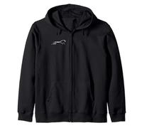 The Uffington White Horse Re-Imagined Saxon Original Artwork Zip Hoodie