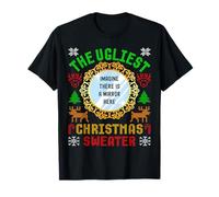 The Ugliest Christmas Sweater with an Image of A Mirror Xmas T-Shirt