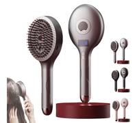The Ultimate 2-in-1 Styling Brush & Hair Miste, Wet & Dry Tangle-Free Hair Brush, Ultra-Soft Bristles Glide Through Tangles for Wet, Adds Shine And Makes Hairs Smooth, For Women Or Men (grey)
