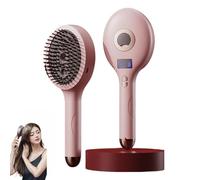 The Ultimate 2-in-1 Styling Brush & Hair Mister - Wet & Dry Detangling Hairs Brush with Ultra-Soft Bristles, Smooths Hairss, Adds Shine, Reduces Frizz, Suitable for All Hairs Types(Pink)