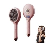 The Ultimate 2-In-1 Styling Brush & Hair Mister,Wet & Dry Tangle-Free Hair Brush,Adds Shine & Smoothness, Reduces Frizz, for All Hairs (Pink)