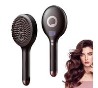 The Ultimate 2-in-1 Styling Brush & Hair Mister, Wet & Dry Tangle-Free Hair Brush, Ultra-Soft Bristles Glide Through Tangles, Reduces Frizz Adds Shine and Makes Hair Smooth (Black)