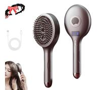 The Ultimate 2-in-1 Styling Brush & Hair Mister, Wet & Dry Tangle-Free Hair Brush, Ultra-Soft Bristles Glide Through Tangles, Adds Shine, Smooths Hair and Reduces Frizz(Gray)