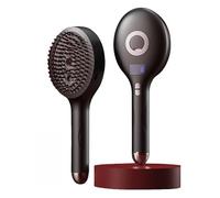 The Ultimate 2-in-1 Styling Brush & Hair Mister, Wet & Dry Tangle-Free Hair Brush, Ultra-Soft Bristles, Glide Through Tangles, Adds Shine and Makes Hair Smooth, Reduces Frizz (White)