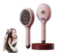 The Ultimate 2-in-1 Styling Brush & Hair Mister, Wet & Dry Tangle-Free Hair Brush, Ultra-Soft Bristles Glide Through Tangles, Adds Shine and Makes Hairs Smooth, Reduces Frizz (Pink)