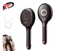 The Ultimate 2-in-1 Styling Brush & Hair Mister, Wet & Dry Tangle-Free Hair Brush, Ultra-Soft Bristles Glide Through Tangles, Adds Shine, Smooths Hair and Reduces Frizz(Black)