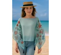 The Ultimate Accessory - Seashore Art on Scarves Multi One Size