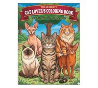 The Ultimate Cat Lovers Coloring Book: 24 Cozy and Charming Feline Designs, Featuring Persian, Maine Coon, Siamese, Bengal, Ragdoll & More