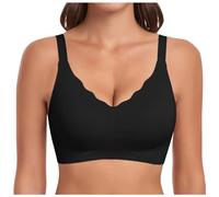 The Ultimate Comfort Bra. Seamless Support Comfort Sport Stretch Action Leisure Black White Comfort