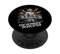 The Ultimate Deadlifter Christian Fitness Gym Jesus PopSockets Adhesive PopGrip