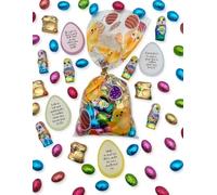 The Ultimate Easter Egg Hunt Selection Bag - Clue Cards, Golden Bunnies, Chocolate Eggs & More - Perfect Egg Hunt Kit - Over 50 Items