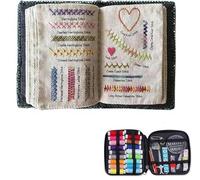 The Ultimate Embroidery Learning Book,Embroidery Stitch Book with Multiple Sewing Kit,Embroidery Stitch B-OOK,DIY Sewing Books of Stitches for Beginners and Enthusiast,106 Unique Patterns (1 pcs)