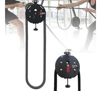 The Ultimate Endless Rope Trainer - For Grip, Arms, Back, Body Coordination Exercises, Pulley Cable Machine System With Adjustable Resistance, Cable Pull Down Machine(Black)