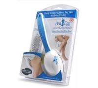 The Ultimate Foot File Pedicure Tool - Pedicure Egg with Handle & 2 Pads - Gently Removes Callous, Dry Skin - Traps Shavings - No Mess - Ergonomic Design - Stainless Steel Precision Micro Files