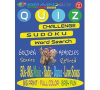 The Ultimate Full Color Puzzle Book for Seniors 50's-80's VOL. 2: Large Print Sudoku, Word Search & Quiz Book for Retired Adults | Relaxing Cognitive ... Puzzle Gift for Retired Adults & Grandparents