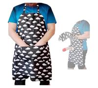 The Ultimate Gag Gift Apron | A Surprise Hiding In The Pocket! Funny Apron With Penisunder, Novelty Kitchen Apron For Adult(D)