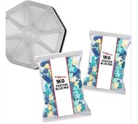 The Ultimate Gifting Bundle - 8-Section Christmas Platter with 2kg Festive Mix & Merry Christmas Sticker Perfect for Gifting & Holiday