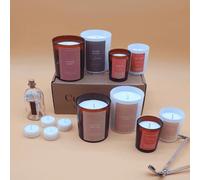 The Ultimate Glow Collection Gift Box Set by Custom Wicks™ Variety of 8 Highly Fragrant Scented Candles