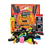 The Ultimate Liquorice Lovers Gift Hamper | by Black Liquorice Company | Family Favourites 350g Selection Box | Traditional British Retro Sweets