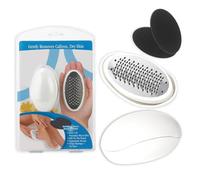The Ultimate Professional Foot File - Original Pedicure Egg with Emery Finishing Pads | Blue Egg Shaped Callous & Dry Skin Remover, Foot Scrubber for Foot Spas | Smooth & Beautiful Feet Pedicure Tool