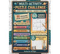 THE ULTIMATE PUZZLE CHALLENGE: 110+ Brain Teasers: Word Search, Sudoku & Number Search for Adults and Teens. Features 50 Thematic Word Searches ... to Hard Sudoku, and Full Solutions Included.