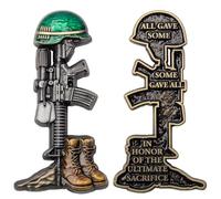 The Ultimate Sacrifice Memorial Day Boot & Rifle Challenge Coin