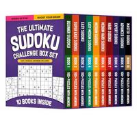 The Ultimate Sudoku Challenge Box Set: 10 Books with 1,200+ Puzzles and Answers, Beginner to Master Difficulty Levels, Brain Training Logic Puzzles for All Ages