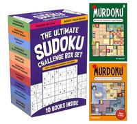 The Ultimate Sudoku Challenge Box Set: 10 Books with Murdoku Volume 1-2, 1,200+ Puzzles and Answers, Beginner to Master Difficulty Levels, Brain Training Logic Puzzles for All Ages