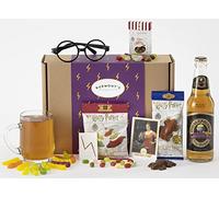 The Ultimate Wizards Treat Hamper Including Non-Alcoholic Butterscotch Beer, Chocolate Frog, Bertie Bott's Beans, Jelly Slugs, Wizard Glasses & Temp Tattoo - Hamper Exclusive To Burmont's