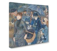The Umbrellas by Pierre Auguste Renoir Canvas Print | Gallery Wrapped 30mm Frame Wall Art | 20x20 inches | Ready to Hang | Impressionist Picture | Living Room Bedroom Lounge Office